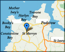 St Merryn Cornwall Map Find Us - The Farmers Arms At St Merryn